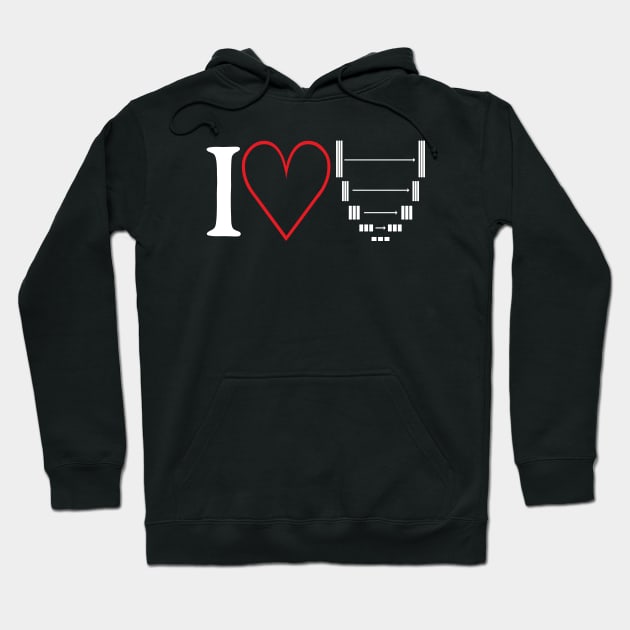 I LOVE U-NET, Deep Learning, AI, Neural Network, Heart, Unet Hoodie by Decamega